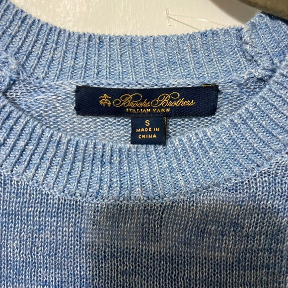 Brooks Brothers Womens 100% Linen Italian Yarn Radish Sweater NWT Small Crewneck - Picture 3 of 4
